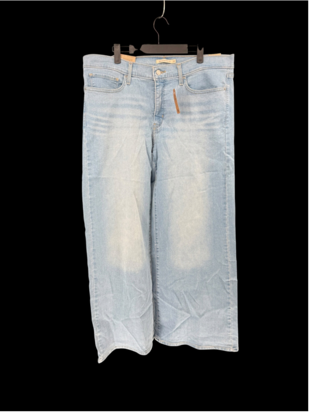 Women's Levi's 318 Shaping Wide Leg Jeans Light Blue Size 34
